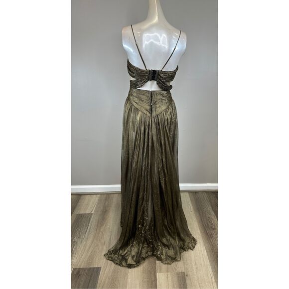 MARIA LUCIA HOHAN allar plissé-effect maxi dress Size IT38(US2) $1950 - Picture 9 of 14